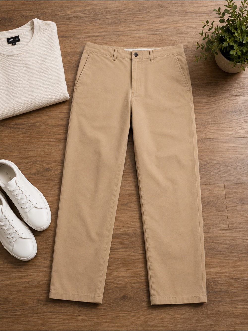 Zara Men's Khaki Tan Chinos